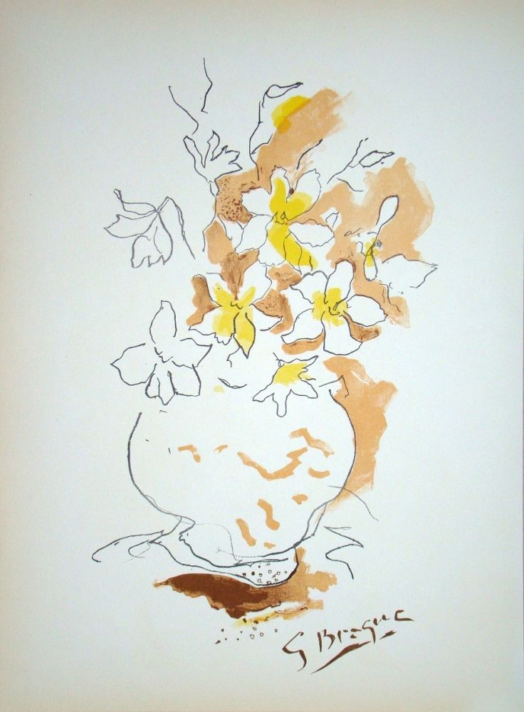 Lithographie Braque - Le Bouquet