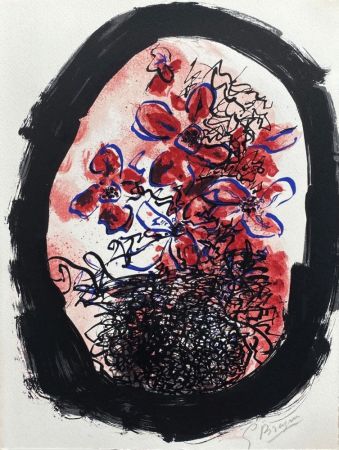 Lithographie Braque - Le bouquet