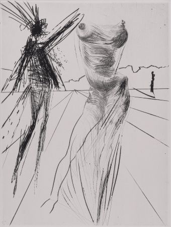 Gravure Dali - Le Buste, 1969
