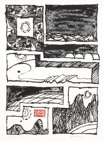 Lithographie Alechinsky - Le Cachet faisant foi