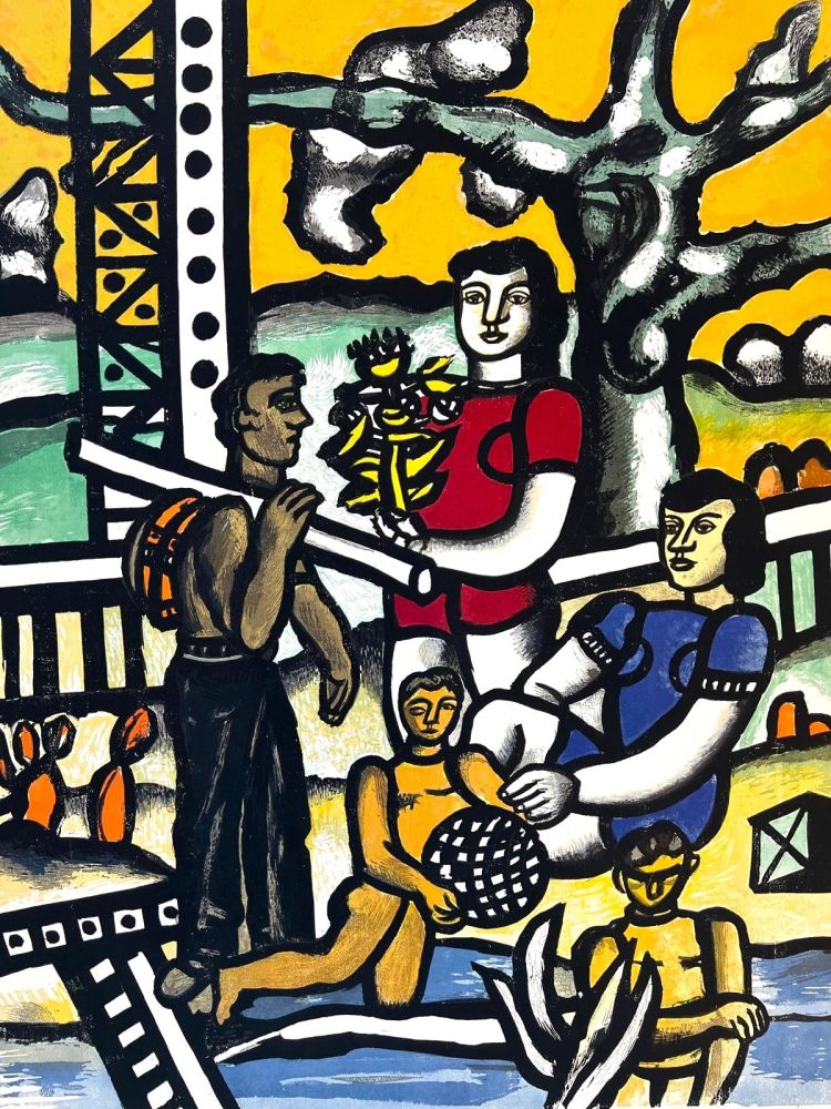 Lithographie Leger - Le campeur 