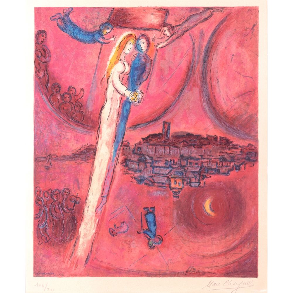 Lithographie Chagall - Le Cantique des Cantiques