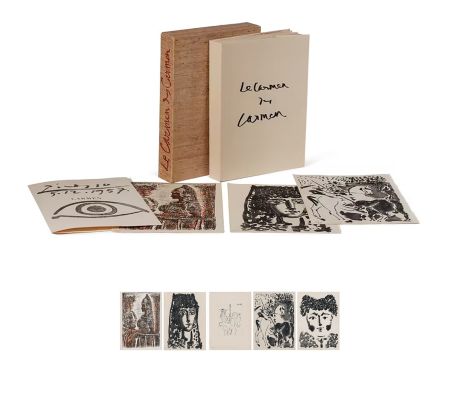 Livre Illustré Picasso - LE CARMEN DES CARMEN : 3 aquatintes, 1 pointe-sèche et 1 lithographie originales (1954)