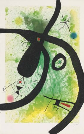 Eau-Forte Et Aquatinte Miró - Le Chasseur de Pieuvres