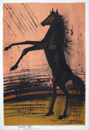 Lithographie Buffet - Le Cheval, 1968 - Hand-signed!