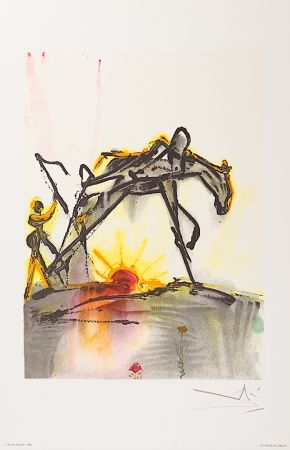 Lithographie Dali - Le Cheval de Labeur (The Horse of Labor)