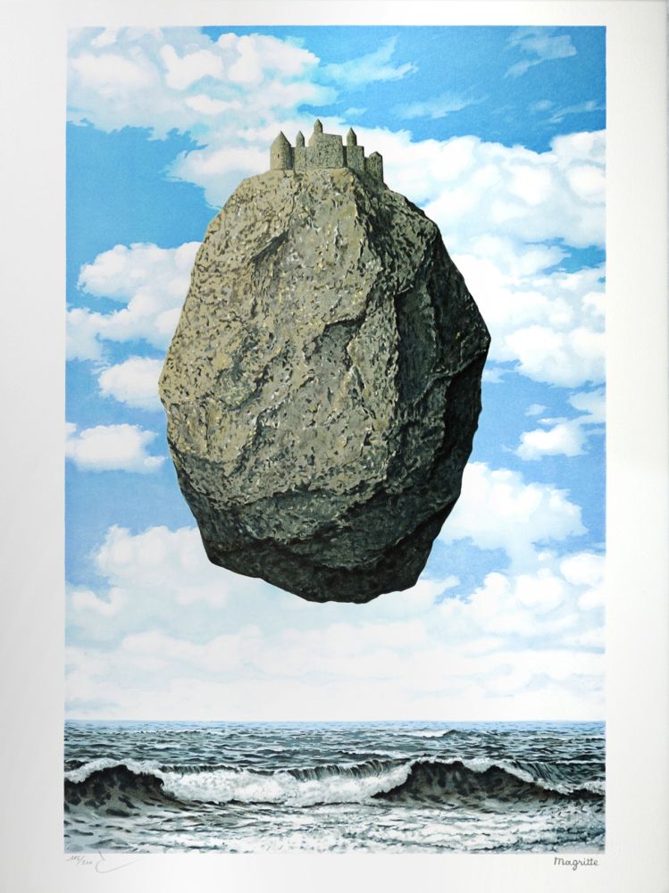 Lithographie Magritte - Le Château des Pyrénées (The Castle of the Pyrenees)