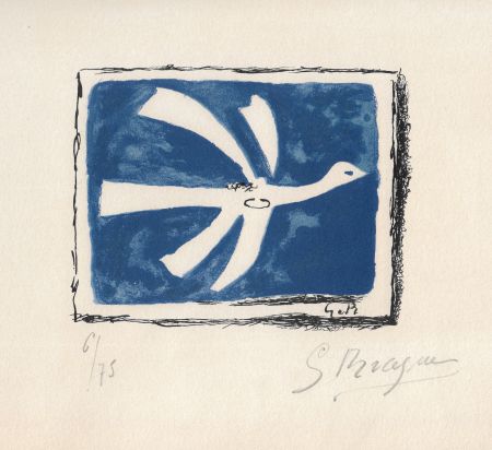 Lithographie Braque - Le ciel bleu