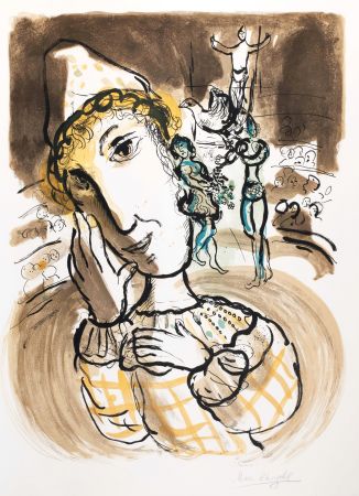 Aucune Technique Chagall - Le cirque au Clown jaune
