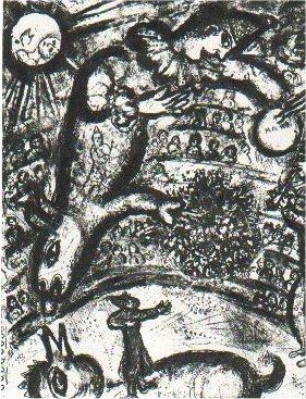 Lithographie Chagall - Le Cirque, planche 37