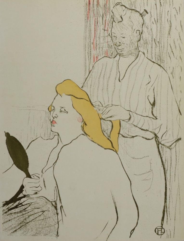 Lithographie Toulouse-Lautrec - Le Coiffeur