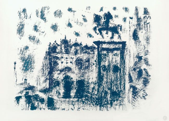 Lithographie Masson - Le Colleone