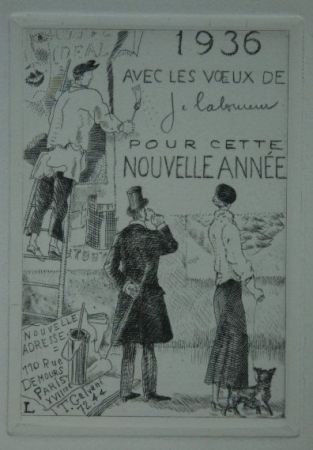 Eau-Forte Laboureur - Le Colleur d’affiches