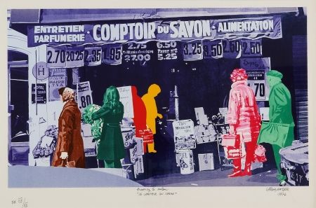 Sérigraphie Fromanger - Le Comptoir du Savon 