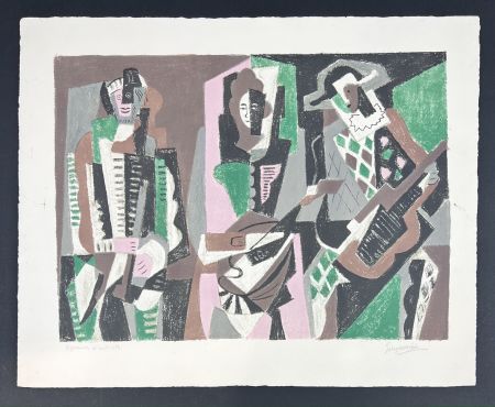 Lithographie Severini - LE CONCERT