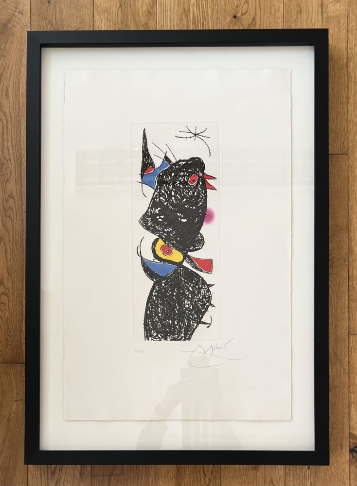 Eau-Forte Et Aquatinte Miró -  Le Coq de Bruyere