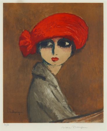 Lithographie Van Dongen - Le Coquelicot