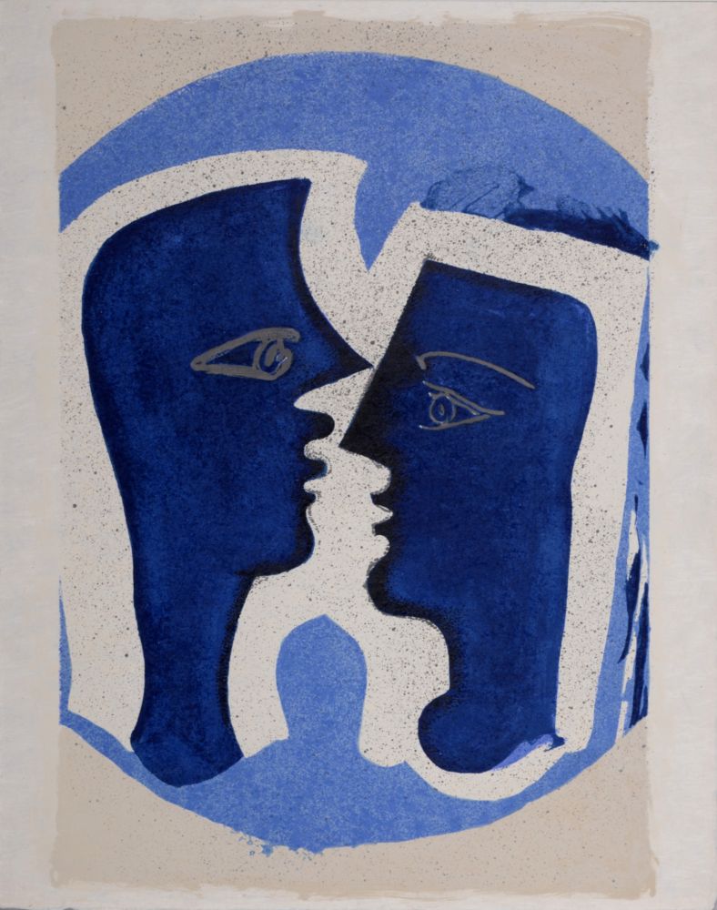 Lithographie Braque - Le Couple, 1963 - Scarce!