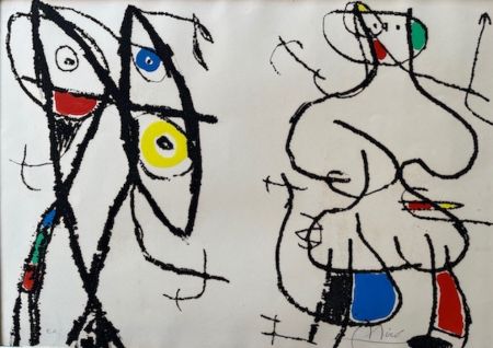 Eau-Forte Et Aquatinte Miró - Le Courtisan Grotesque