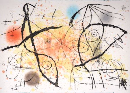 Eau-Forte Et Aquatinte Miró - Le Courtisan grotesque IX, 1974