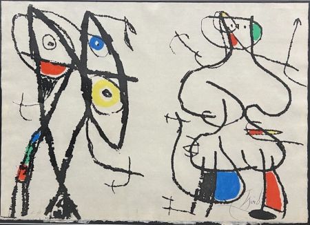 Eau-Forte Et Aquatinte Miró - Le Courtisan Grotesque VI