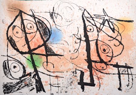 Eau-Forte Et Aquatinte Miró - Le Courtisan grotesque VII, 1974