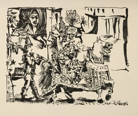 Lithographie Picasso - Le Depart – The Departure (B. 686)