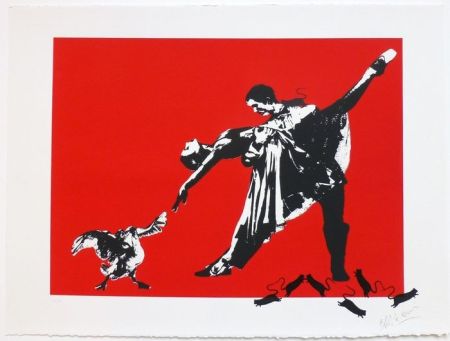 Sérigraphie Blek Le Rat - Le Dernier Tango à Paris 