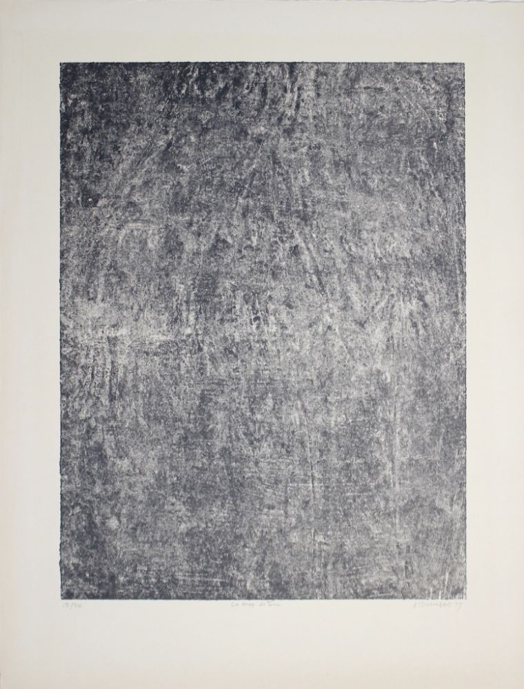 Lithographie Dubuffet - Le Drap de Terre (Phénomènes)