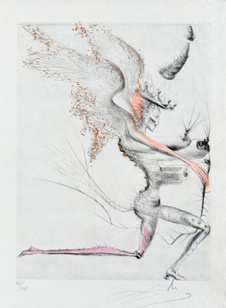 Gravure Dali - Le Démon ailé