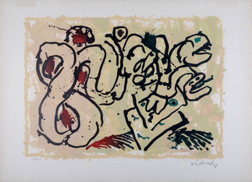 Lithographie Alechinsky - Le dénouement (A), 1967