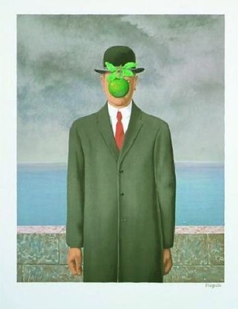 Lithographie Magritte - Le fils de l'homme, 1964