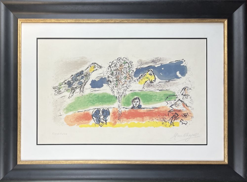 Lithographie Chagall - LE FLEUVE VERT