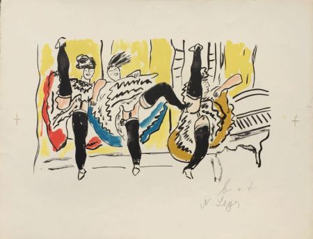 Lithographie Leger - Le French Cancan – La Ville Series