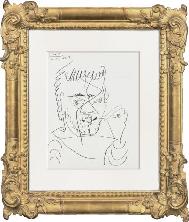 Lithographie Picasso - Le Fumeur, Hommage à Henry-Daniel Kahnweiler