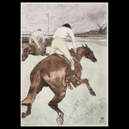 Lithographie Toulouse-Lautrec - Le jockey