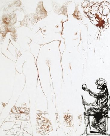 Gravure Dali - Le Jugement de Paris (The Judgment of Paris)