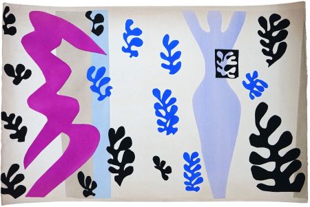 Pochoir Matisse - LE LANCEUR DE COUTEAU - JAZZ -Pochoir original de l'album à 100 exemplaires (1947)