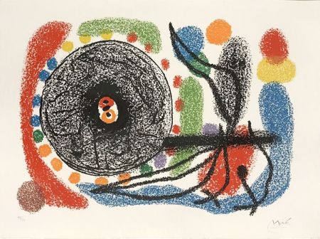 Lithographie Miró - Le Lezard aux plumes d’or (The Lizard with Golden Feathers), Pl. 10