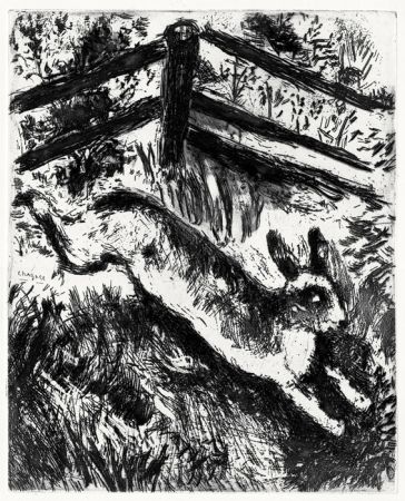 Eau-Forte Chagall - Le Lièvre et les Grenouilles, 1927-1930