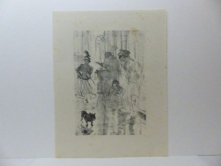 Lithographie Toulouse-Lautrec - Le Marchand de marrons.