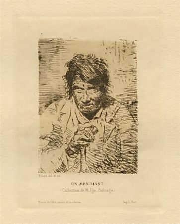 Gravure Goya - Le mendiant (The Beggar)