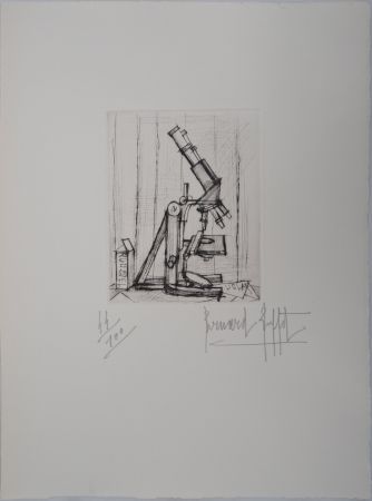Gravure Buffet - Le Microscope