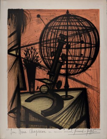 Lithographie Buffet - Le Microscope, 1969 - Hand-signed