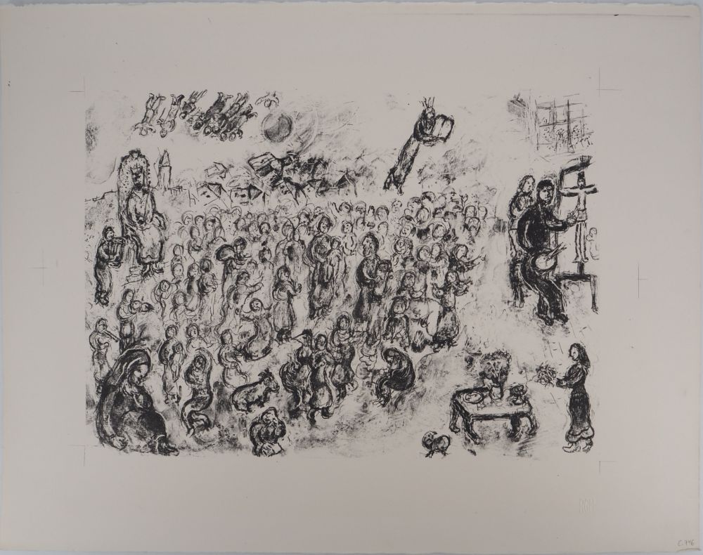 Lithographie Chagall - Le monde de la Bible