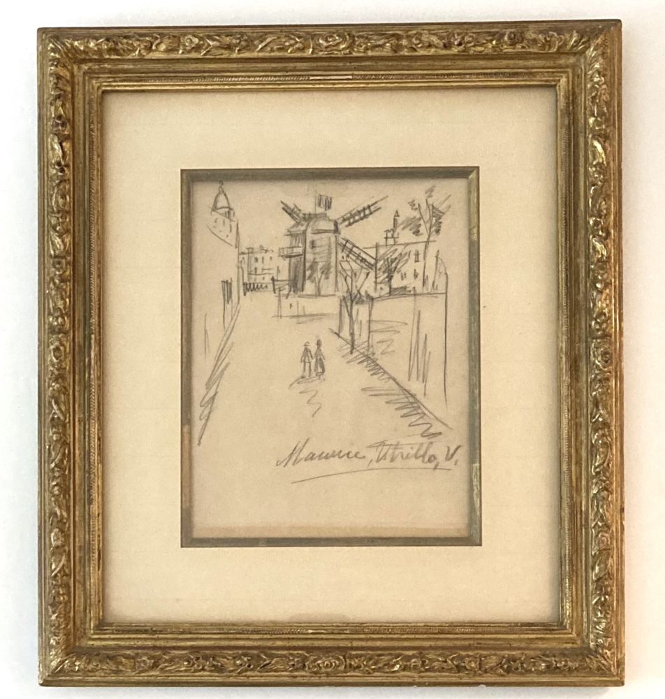 Aucune Technique Utrillo - Le moulin de la Galette, dessin