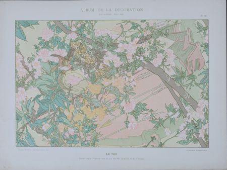 Lithographie De Feure - Le Nid, 1900