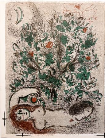 Lithographie Chagall - LE PARADIS (II) (Dessins pour la Bible, 1960)