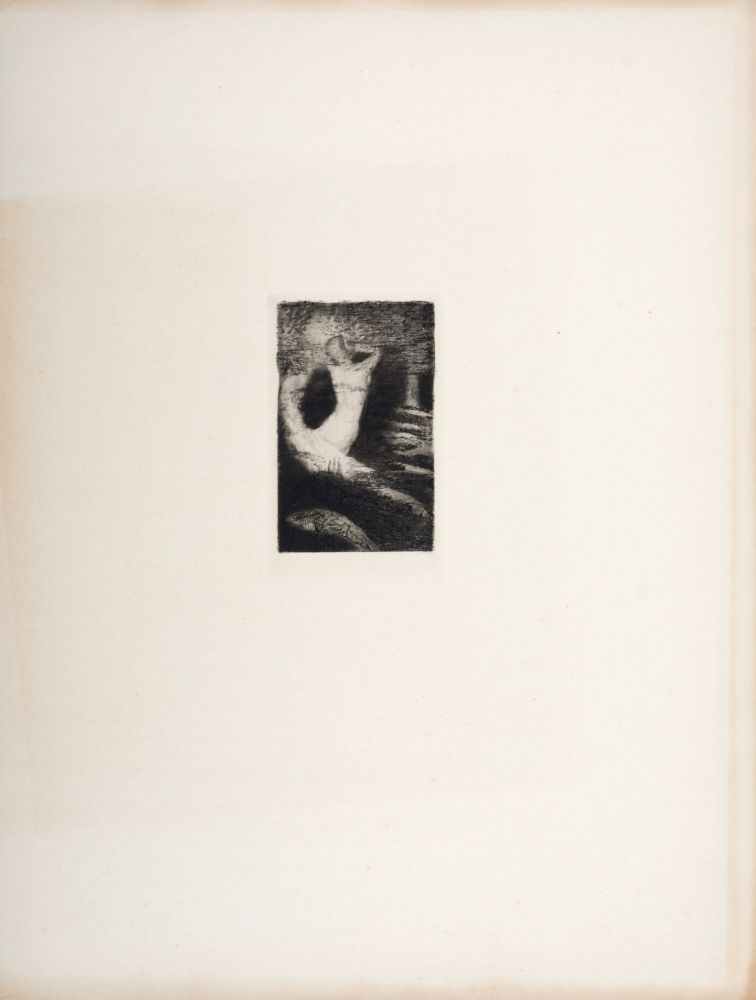 Gravure Redon - Le Passage d'une âme (Mellerio 21), 1920