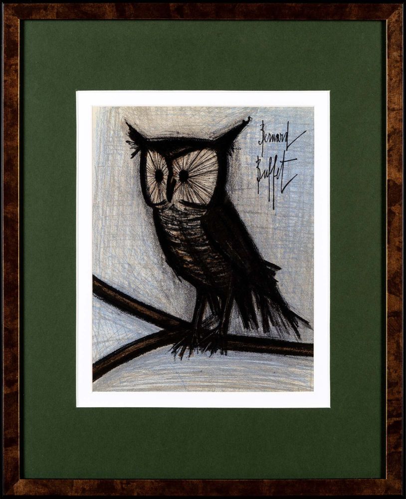 Lithographie Buffet - Le Petit Hibou